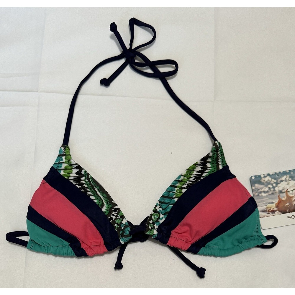 Womens Bikini Top SEEKERS AUSTRALIA - JADE Multicolored New with Tags Sz M-8